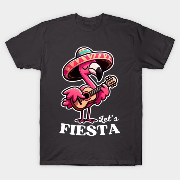 Let's Fiesta Cinco De Mayo Flamingo Funny Women's T-Shirt by Illustradise